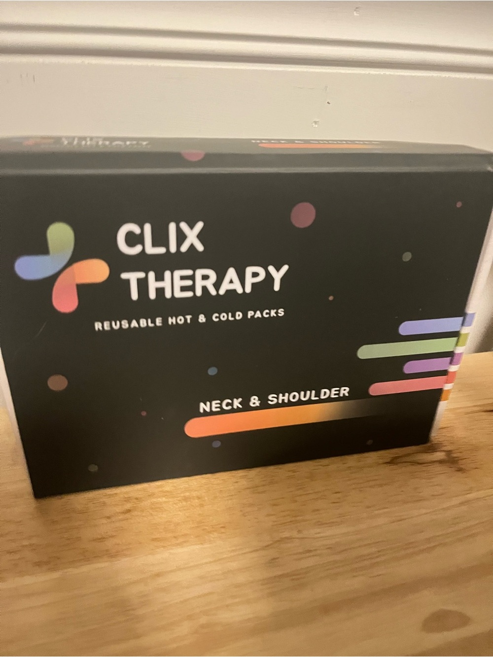 Clix Therapy Reusable Neck & Shoulder Hot and Cold Pack - Black